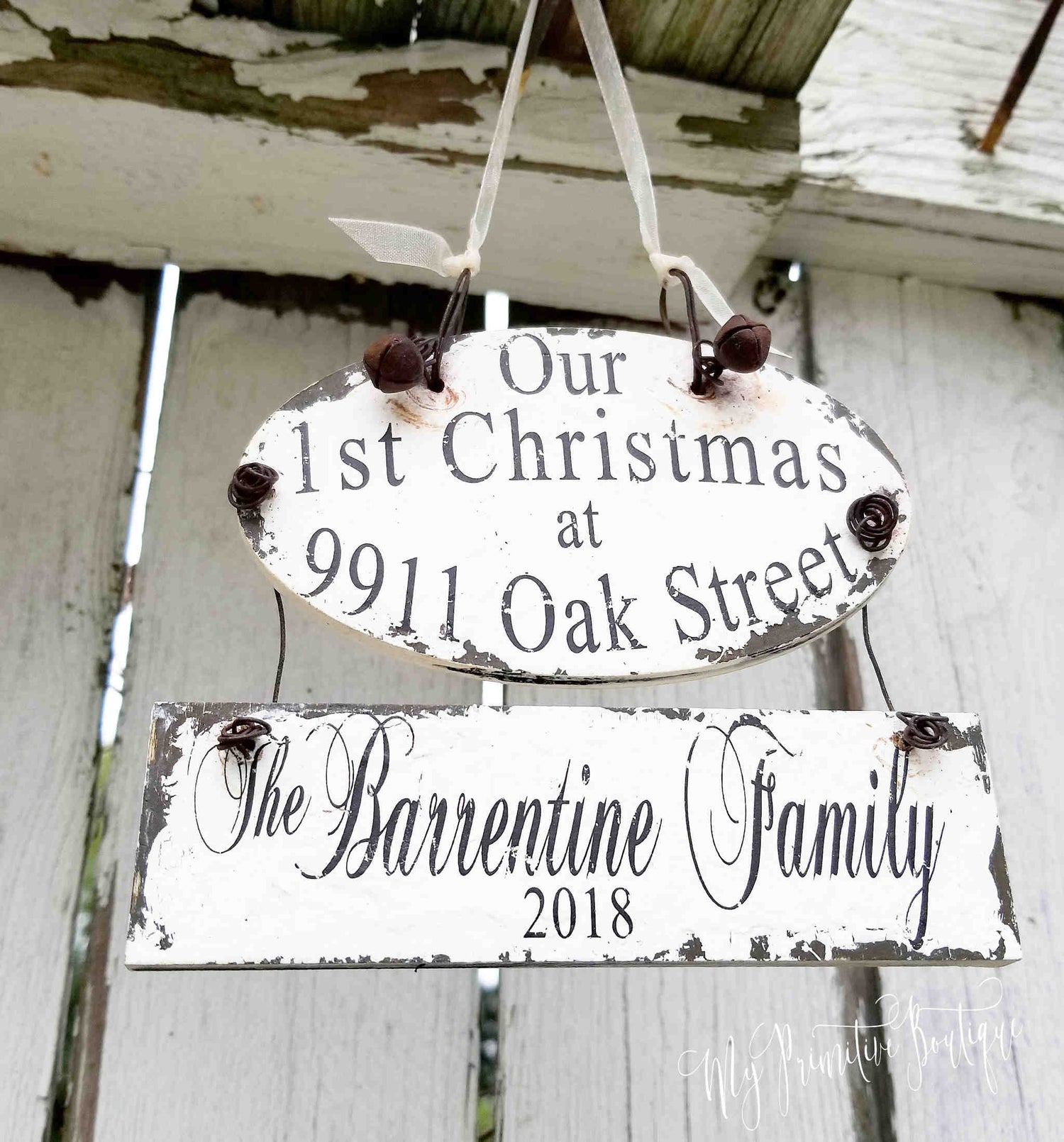 Discover our charming personalized ornaments, hand-painted for weddings, engagements, babies, and memorials. Rustic keepsakes for all life’s milestones.