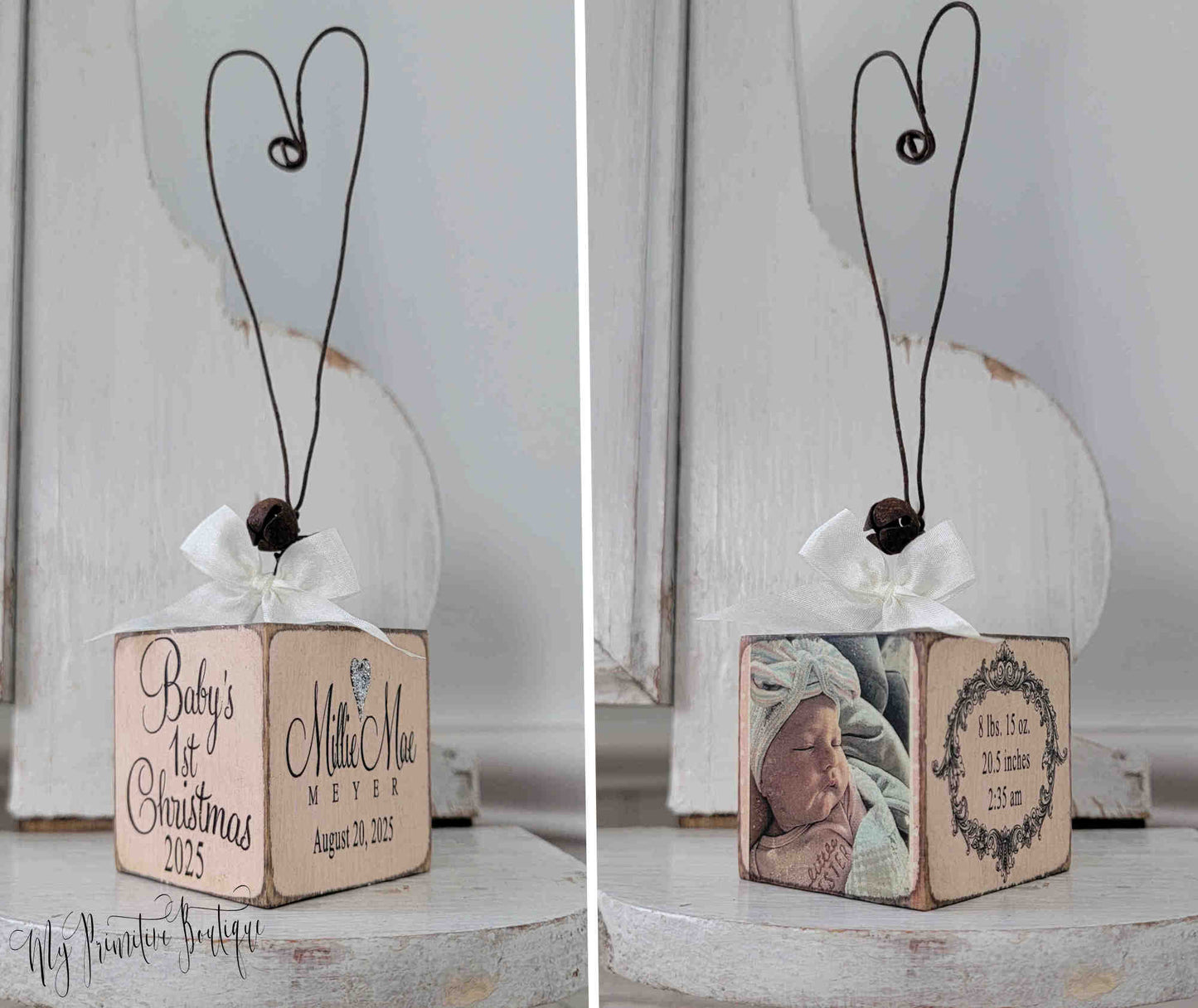 Personalized Baby's 1st Christmas Photo Ornament