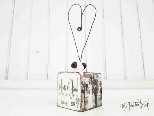 Timeless Mr & Mrs Personalized Wedding Ornament